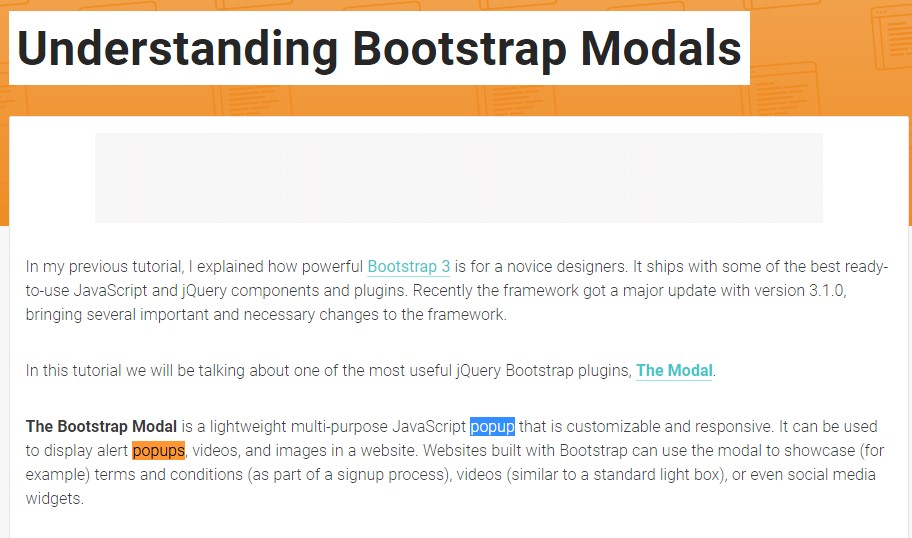 Another  practical  post  relating to Bootstrap Modal Popup